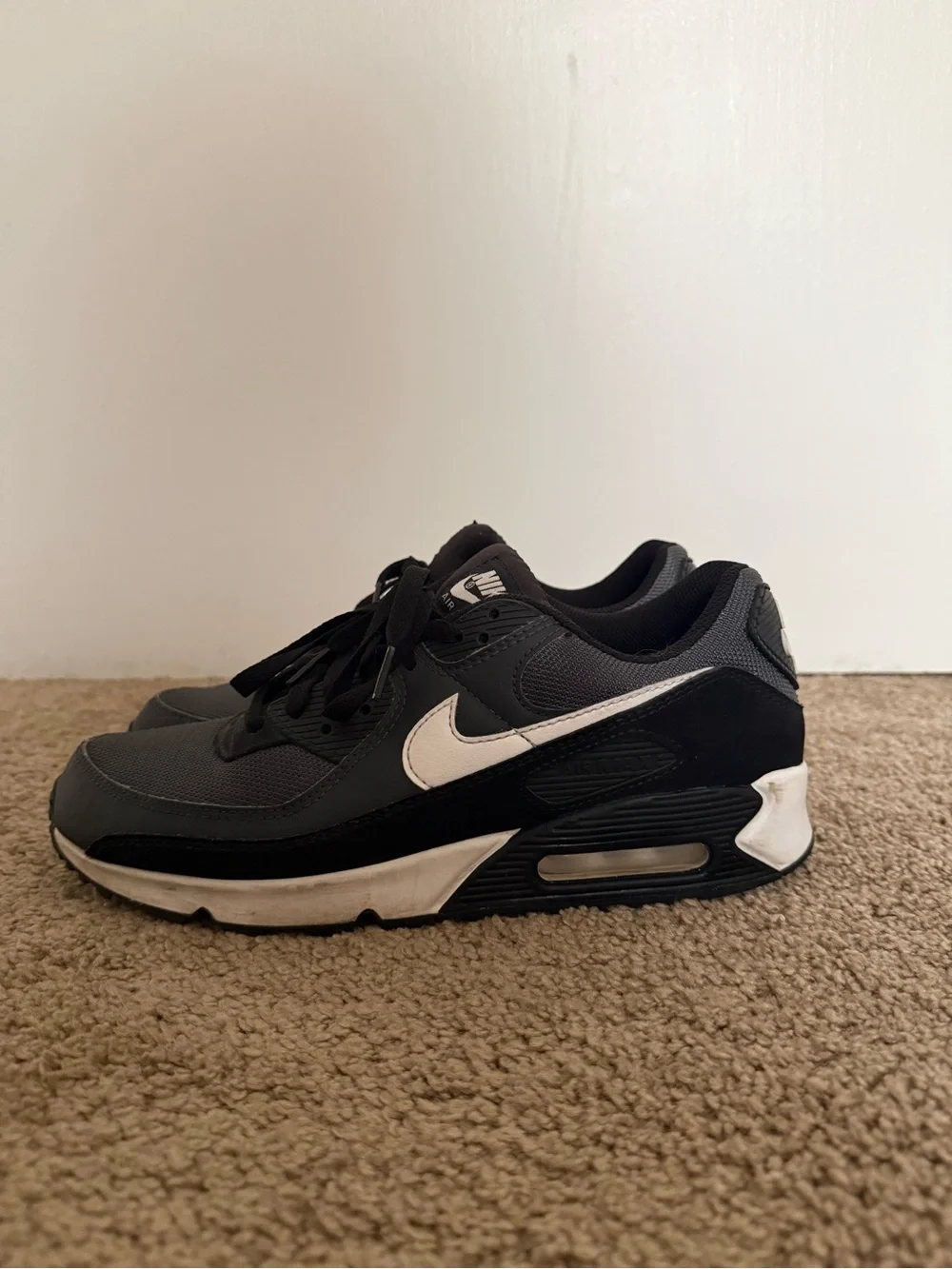 Nike Men’s Air Max Low-Top Sneakers - Black, Gray & White
